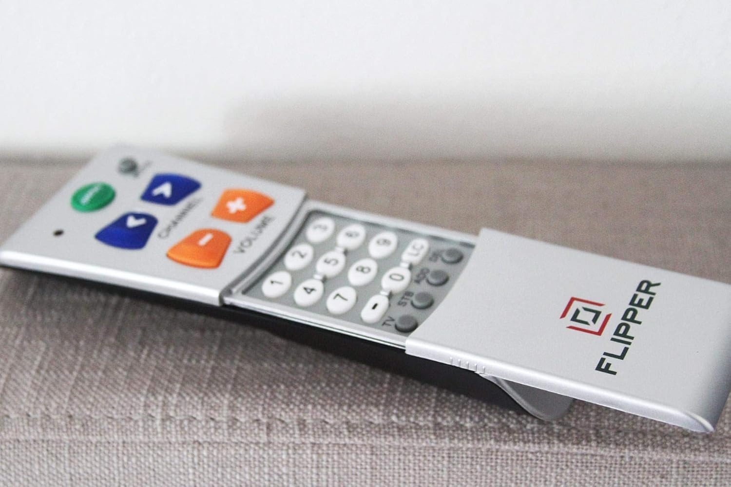 Flipper Big Button TV Remote for Elderly - Universal Simple to Read, Proprietary Favorite Channels, Supports IR TVs, Cable, Satellite & Soundbars -: Electronics