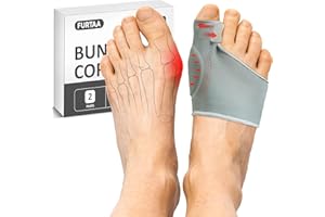 FURTAA Bunion Corrector,Big Toe Separator,Spread and Stretch for Protector Overlapping big Toes,for Hallux Valgus & Bunion Support.