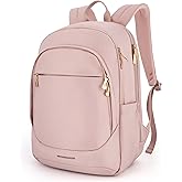 LIGHT FLIGHT Collge Laptop Backpack, 15.6 inch Laptop Travel Backpack for women, College Computer Bookbag Casual Bag for Work Travel College, Gifts for Women,Pink