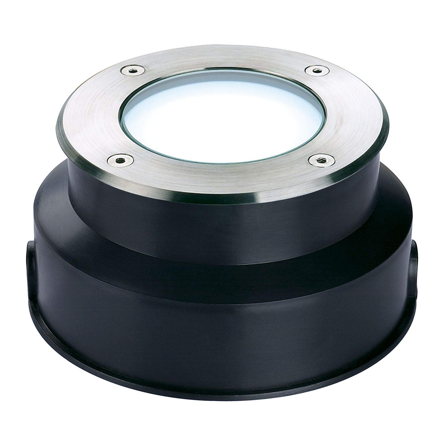SLV DASAR 115 LED Ground recessed Spotlight, Stainless Steel 316, 3,8W, White, IP67, Steel, Silver