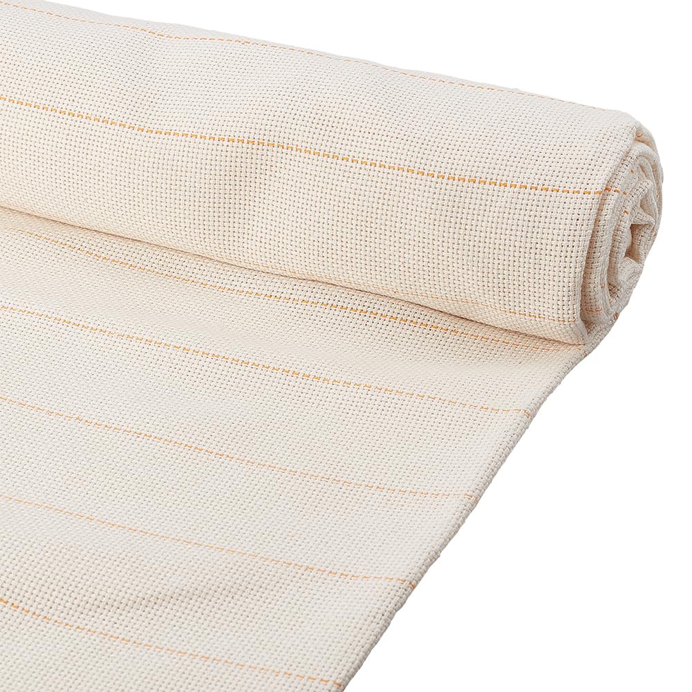 BENECREAT Large Monk's Cloth, 151x100cm Tufting Cloth with Marked Lines Needlework Fabric for Rug, Needle Punch, Cross Stitch, Embroidery, Quilting, 0.7mm Thick
