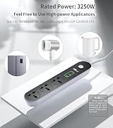 Hulker 3 Way Extension Lead 3 USB Type C UK Universal Socket 1.6M Cord 3250W view 5
