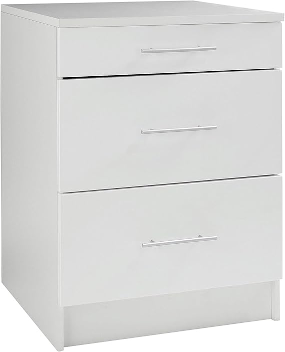 Générique Casserolier Meuble Bas de Cuisine avec 3 tiroirs – 60 cm de