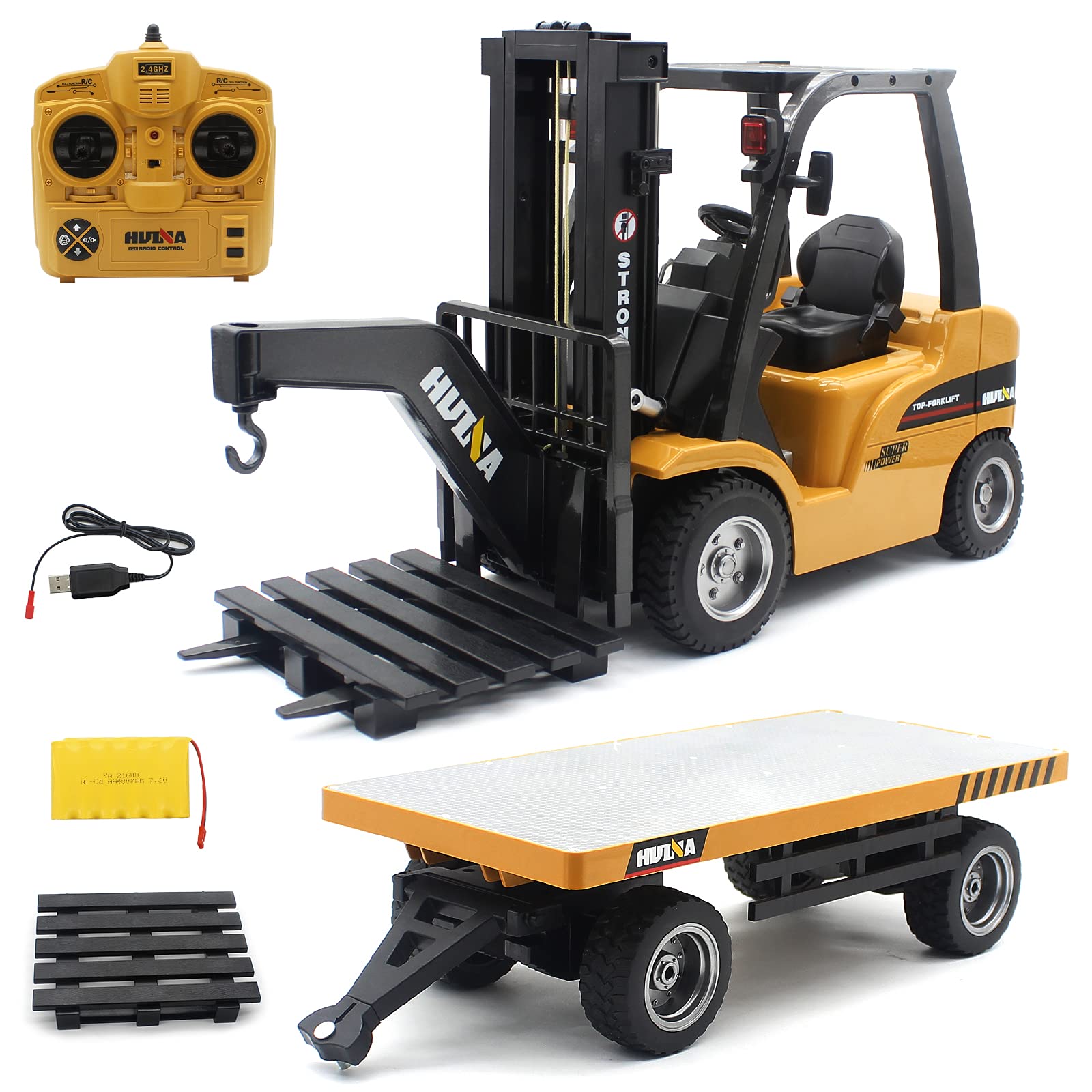 Rc Telehandler Mua Mostop 1/10 Scale RC Forklift with Metal Carrier Slab, 2.4Ghz RC ...