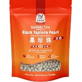 52USA Boba Tapioca Pearls 2.2LB, Fresh Bubble Tea Pearl, Quick Cook Black Plearls for Milk Tea, Smoothies, Desserts and Drink