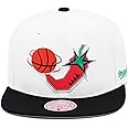 Mitchell & Ness NBA 96 All Star Game Snapback Hat Adjustable Cap - White/Black/Pink Pepper/San Antonio Spurs