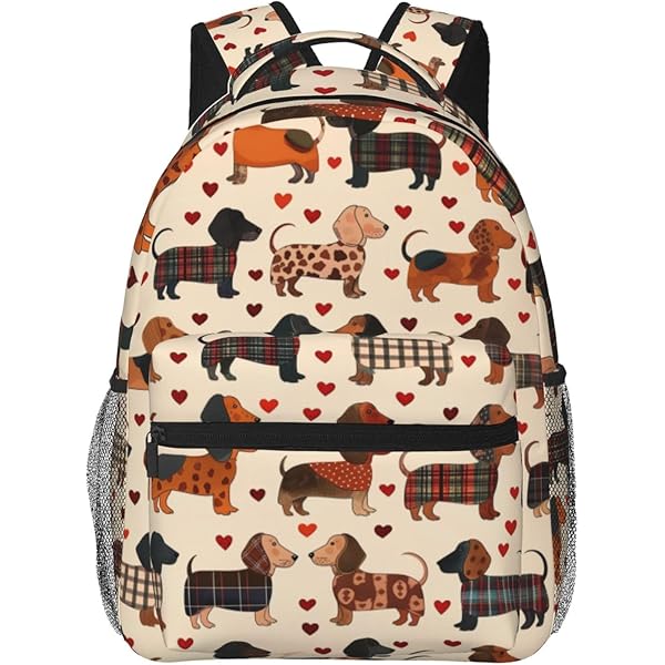 7918 Dachshund Dog Quilted Backpack Purse Fashion Small Backpack Shoulder Amazon.com: NCRJCZQL Dachshund Dog Quilted Backpack Purse  main image 2