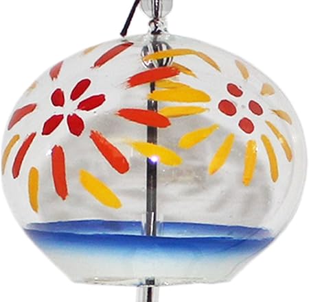 Amazon 篠原風鈴 江戸風鈴 花火 日本産 手作り 篠原江戸風鈴 置物 オブジェ