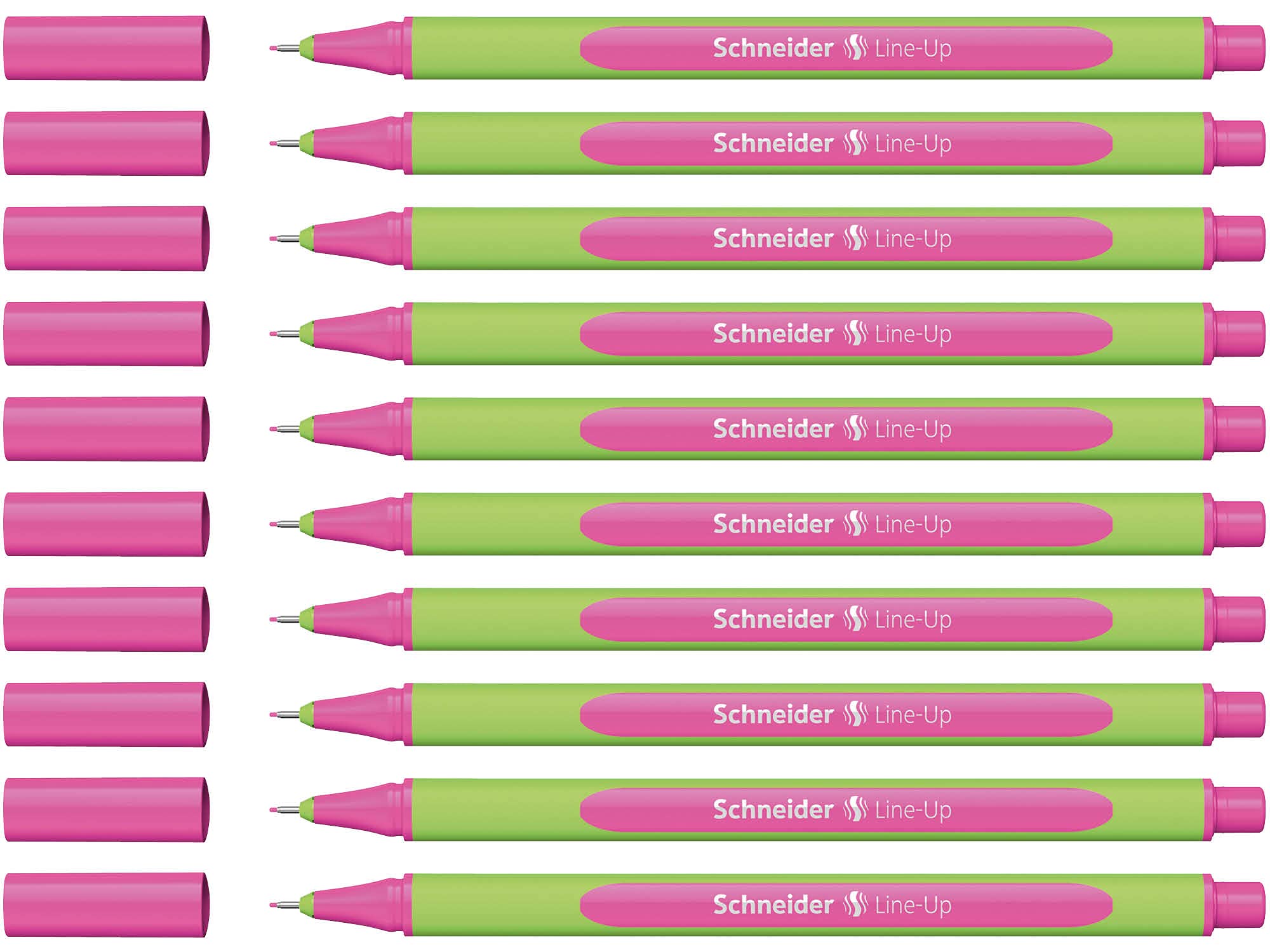 Schneider Schreibgeräte Line-Up, 0.4 mm, neon Pink, Pack of 10