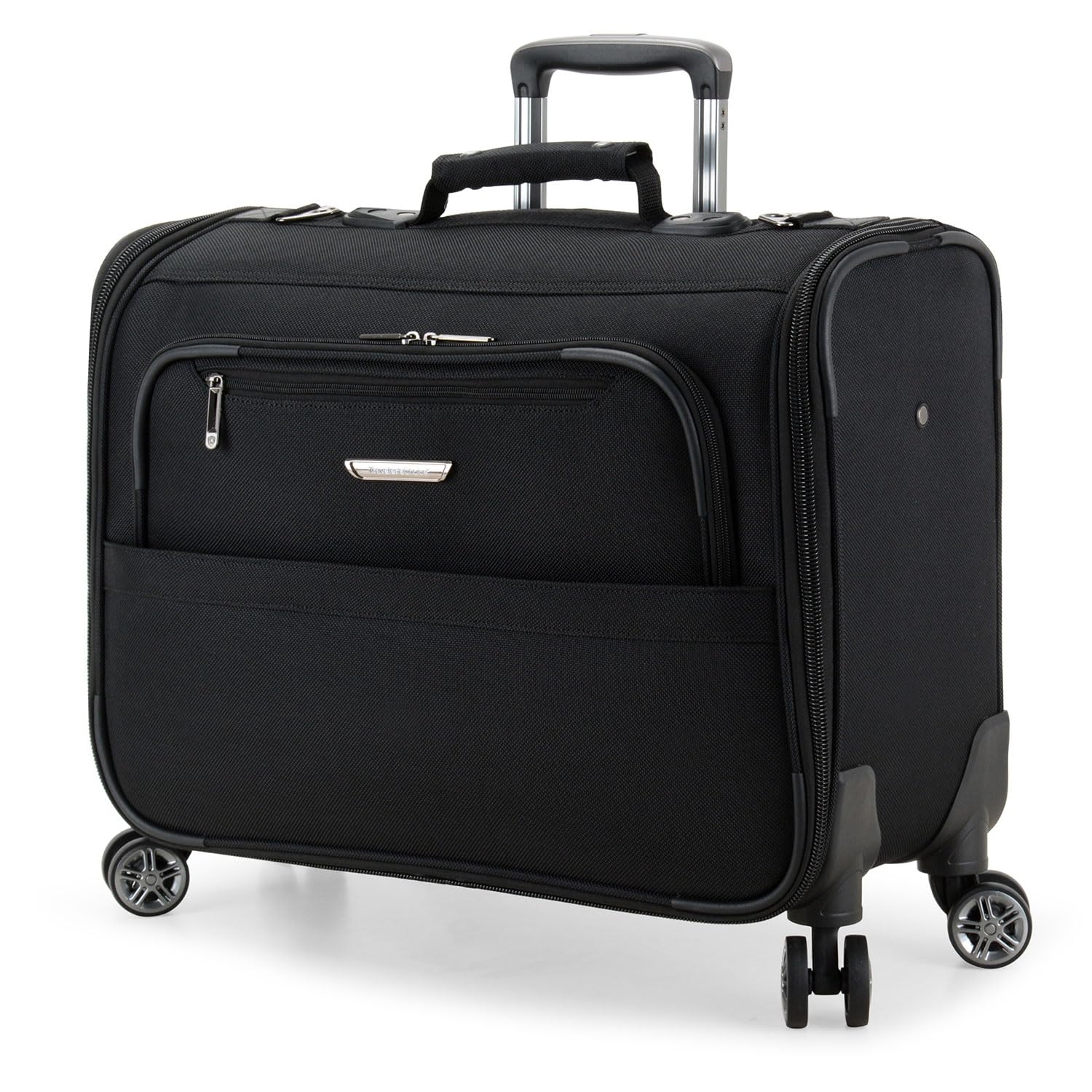 Photo 1 of **BROKEN HANDLE*** Traveler's Choice Carry-On Softside 8-Wheeled Spinner Garment Bag Luggage, Black, 21-Inch