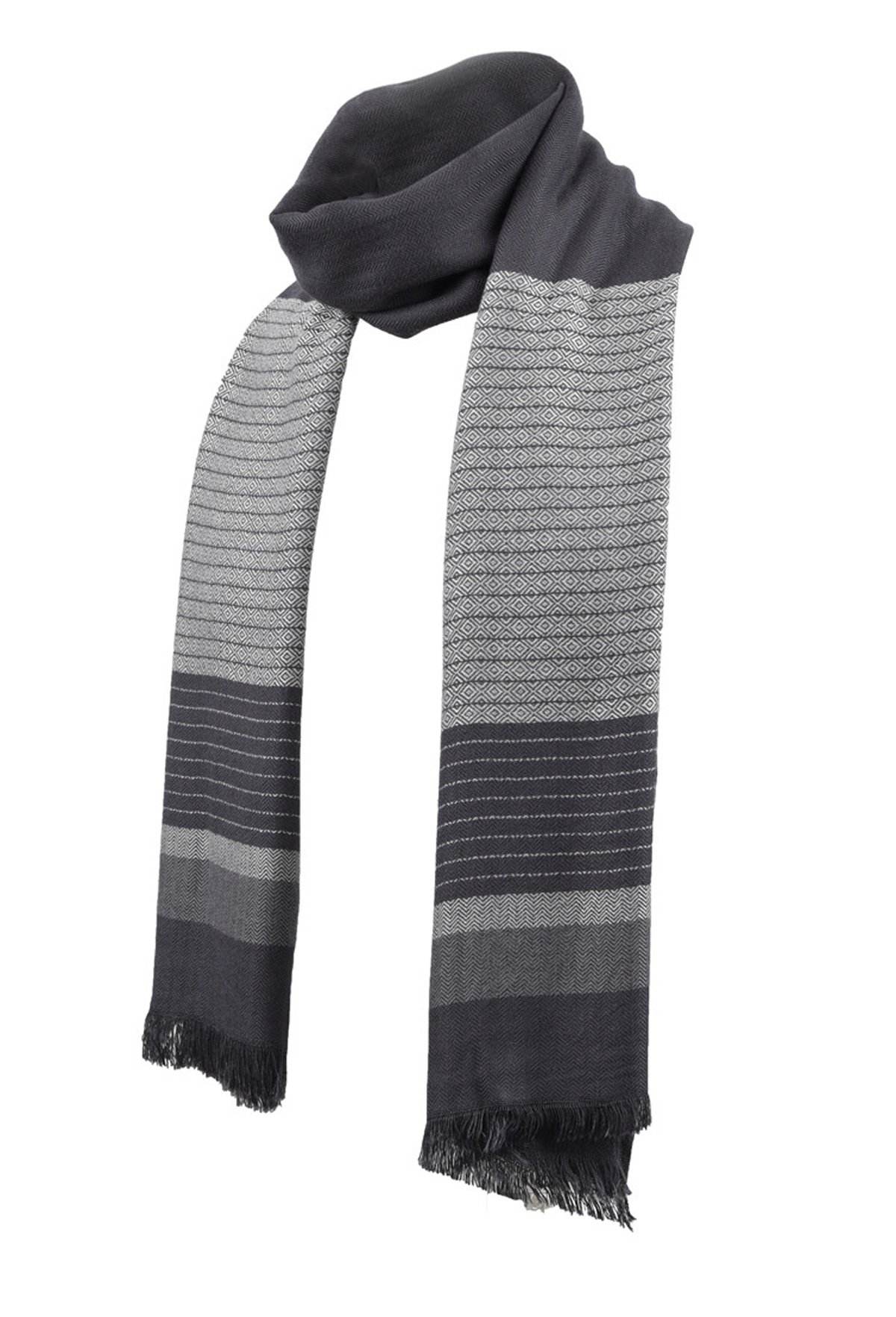 Runtlly Bufanda con material de fibra de bambú pura Bufanda suave para hombres Bufanda larga cómoda para primavera, otoño o invierno (Gary)