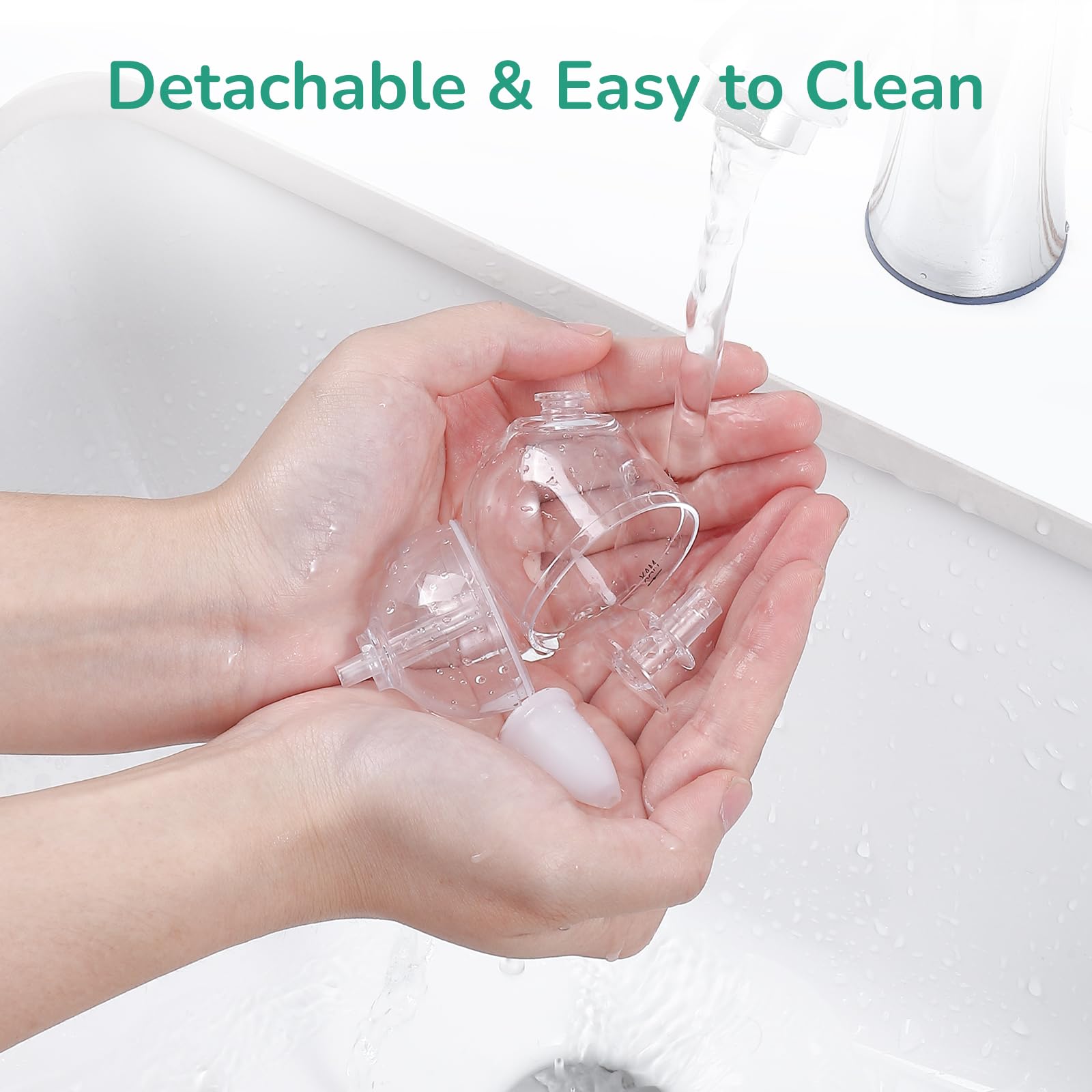 Nasal Aspirator for Baby, Hand Pump ＆ Oral Suction 2 in 1 Baby Nasal Aspirator and Baby Nose Sucker, with 30 Hygiene Filters and a Convenient Storage Travel Case