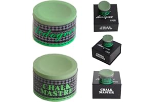 Acdogeer Premium Billiard Pool Cue Chalk Cube, No-Slip Billiard Cue Chalk Handmade Pool Stick Chalk with Storage Box Included, 1-Pcs Professional Billiard Cue Chalk Accessories
