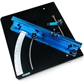 POWERTEC Table Saw Crosscut Sled for Stationary Table Saw (71403) | Table Saw Jigs &amp; Sleds for Woodworking, Zero Clearance Precision Cross Cut , Flip Stop &amp; Hardware Kit Included