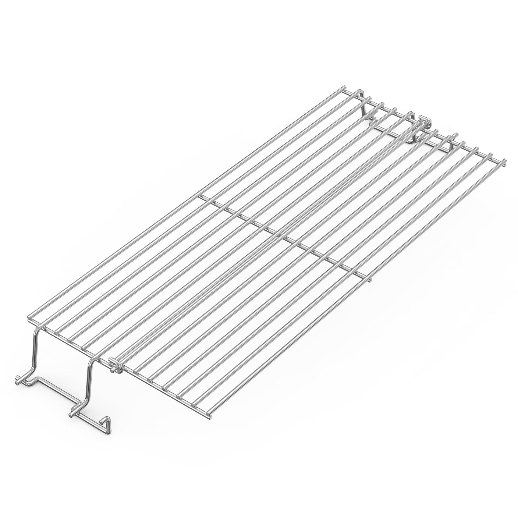 onlyfire Stainless Steel BBQ Warming Rack for Weber Spirit I&II 300 Series (Front-Mounted Control), Spirit E/S-310, E/S-320, SP-330, Spirit 400 Series, Large Foldable Warming Grates/Upper Rack