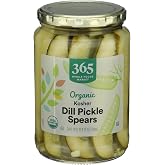 365 by Whole Foods Market, Organic Kosher Dill Pickle Spears, 24 Fl Oz