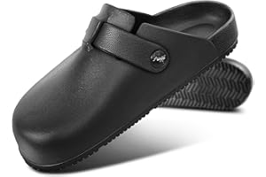 KEMISANT Women Clogs,Comfortable Mules Sandals Slippers Nurse Garden Shoes Unisex for Men Cushioned Support