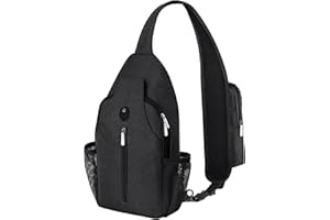 BROADREAM Crossbody Sling Backpack Waterproof Sling Bag for Women Men Anti Theft Crossbody Bags with RFID Blocking Hiking Backpack