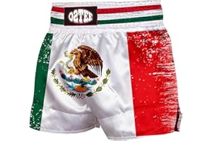O2TEE Muay Thai Shorts Boxing Shorts MMA Kickboxing Traditional Styles Nation Shorts