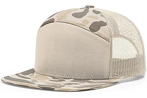 RIDGE & RIVER Richardson 168 168P Hat 7-Panel Trucker Cap Hi-Pro Snapback Cap Camo Hat Adjustable Baseball Hat Blank Hat Bulk Hats