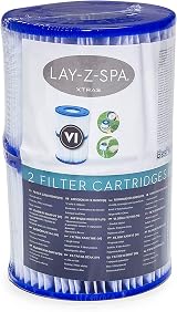 Bestway Filter Cartridge VI for Lay-Z-Spa White Blue Pack of 6 view 4