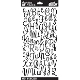 Sticko Alphabet Stickers, Sweetheart Script Black