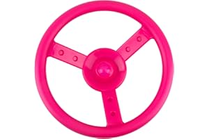 Haconba Playground Steering Wheel Accessories Plastic Swingset Pirate Ship Playset for Outdoor Backyard Treehouse Playground Jungle Gym (1, Pink)
