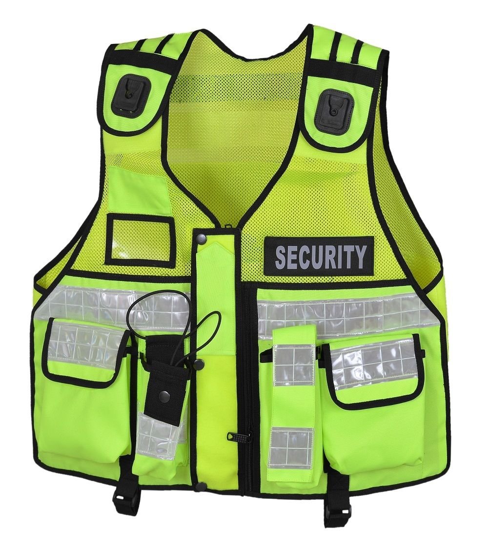 RAC3 Hi Viz Tactical Vest Dog Handler Security, Paramedic, Enforcement, Tac Vest (Yellow)