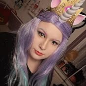WIG ME UP Einhorn Perücke – Bunte Regenbogen-Locken, 65 Cm, Für Karneval & Cosplay