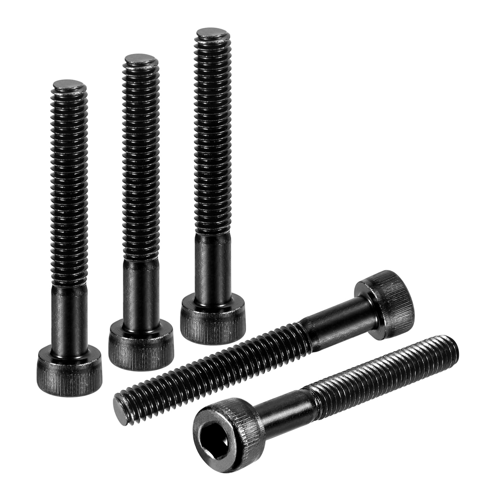 DTGN M4-0.7x30 Socket Head Cap Screws Bolts - 50Pack - Good for Road Bicycle, Mountain Bike, Auto, Motorcycle - Carbon Steel Hex Head Metric Screws, Black