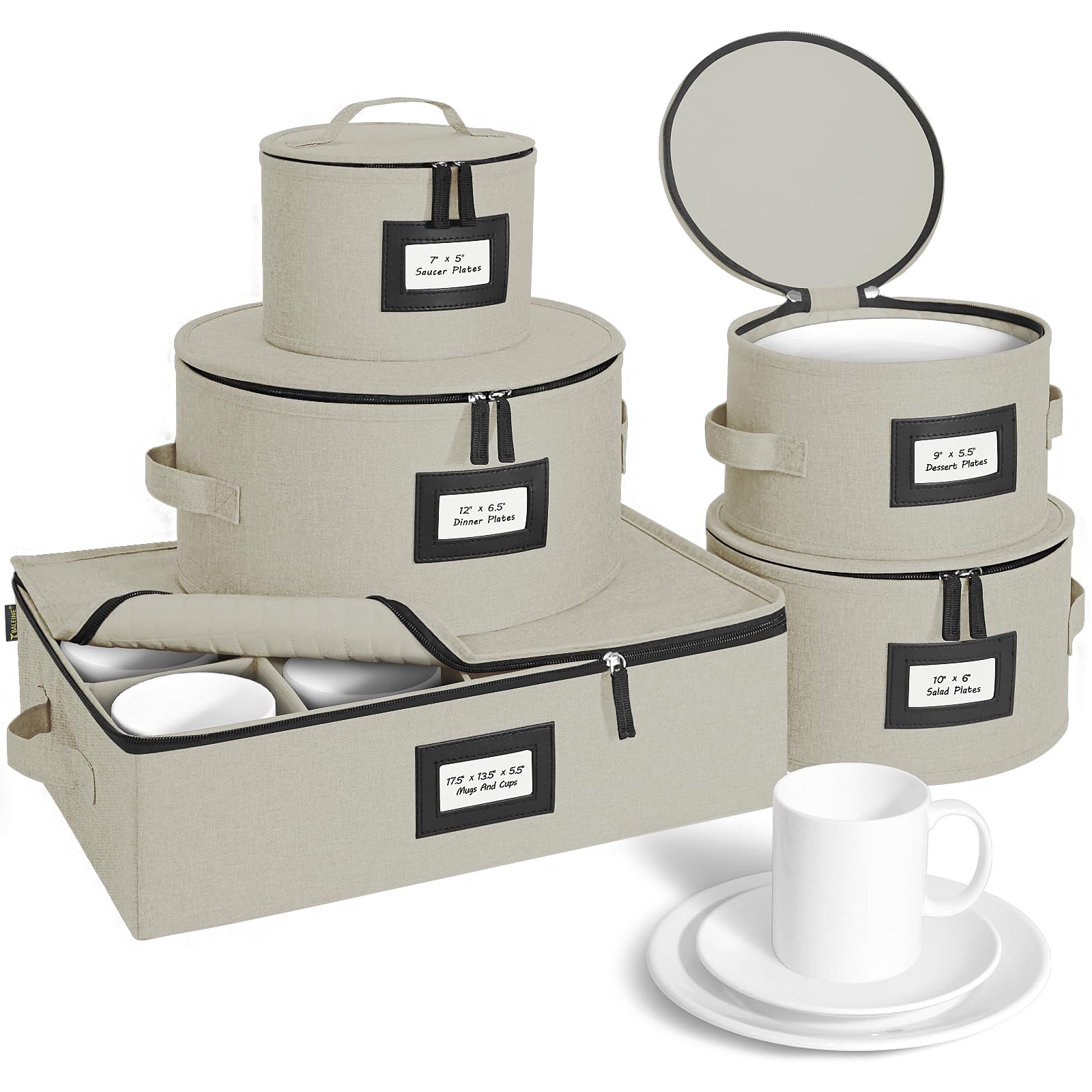 BALEINE China Storage Containers, Sturdy Quilted
