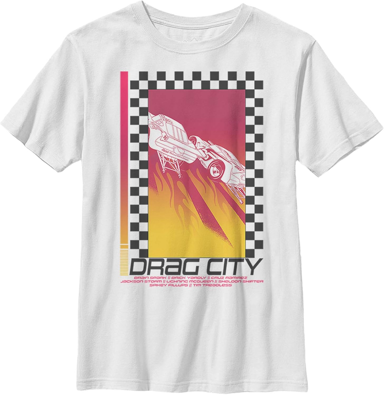 checkered flame shirt