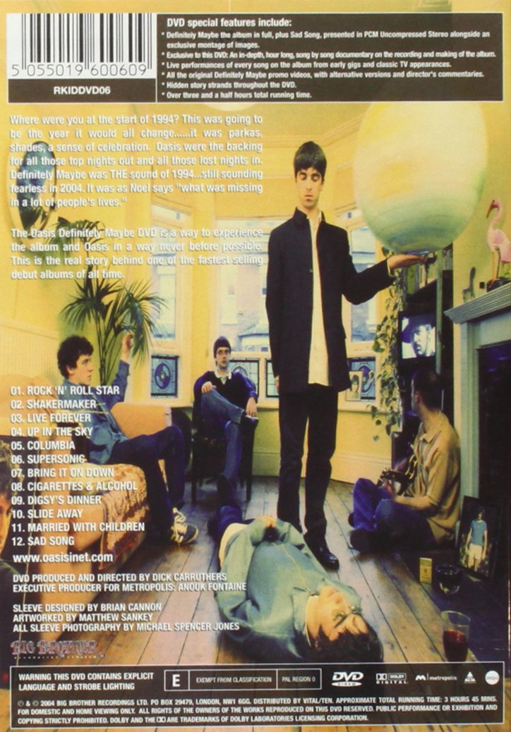 Oasis: Definitely Maybe [Region Free]