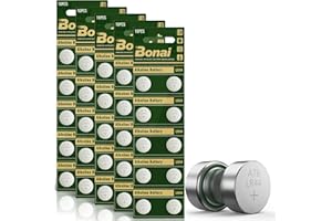 BONAI LR44 L1154f AG13 Batteries 1.5v Button Cell Battery 50-Pack, A76 357/303 SR44 Battery High Capacity Packaging Upgrade