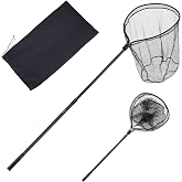 VEVOR Fishing Net, Landing Nets with Telescopic Handle Lightweight | Stronger Fish Gear, Durable and Fish-friendly, for Kayak, Boat, Bank, Pond