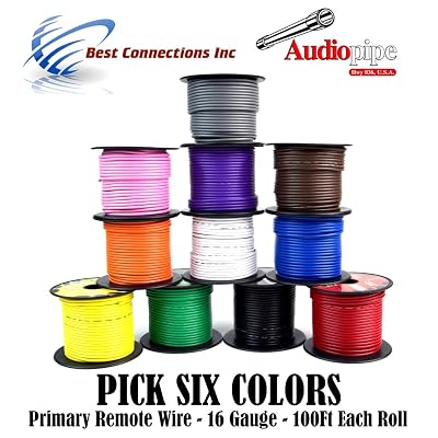 14 Gauge Car Audio Primary Wire (100FT–4 Color Trailer Light Set