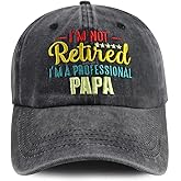 World's Best Dad Hat for Men, Funny Adjustable Cotton Embroidered Professional Papa Baseball Cap