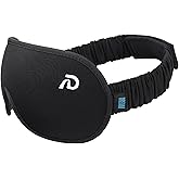 Dream Recovery The Pro Mask - 3D Performance Silk Sleep Mask for Side Sleepers - 100% Light Blocking, Adjustable Eye Cover for Sleeping