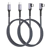 Besgoods USB C to USB C Cable 100W, 3ft 90 Degrees
