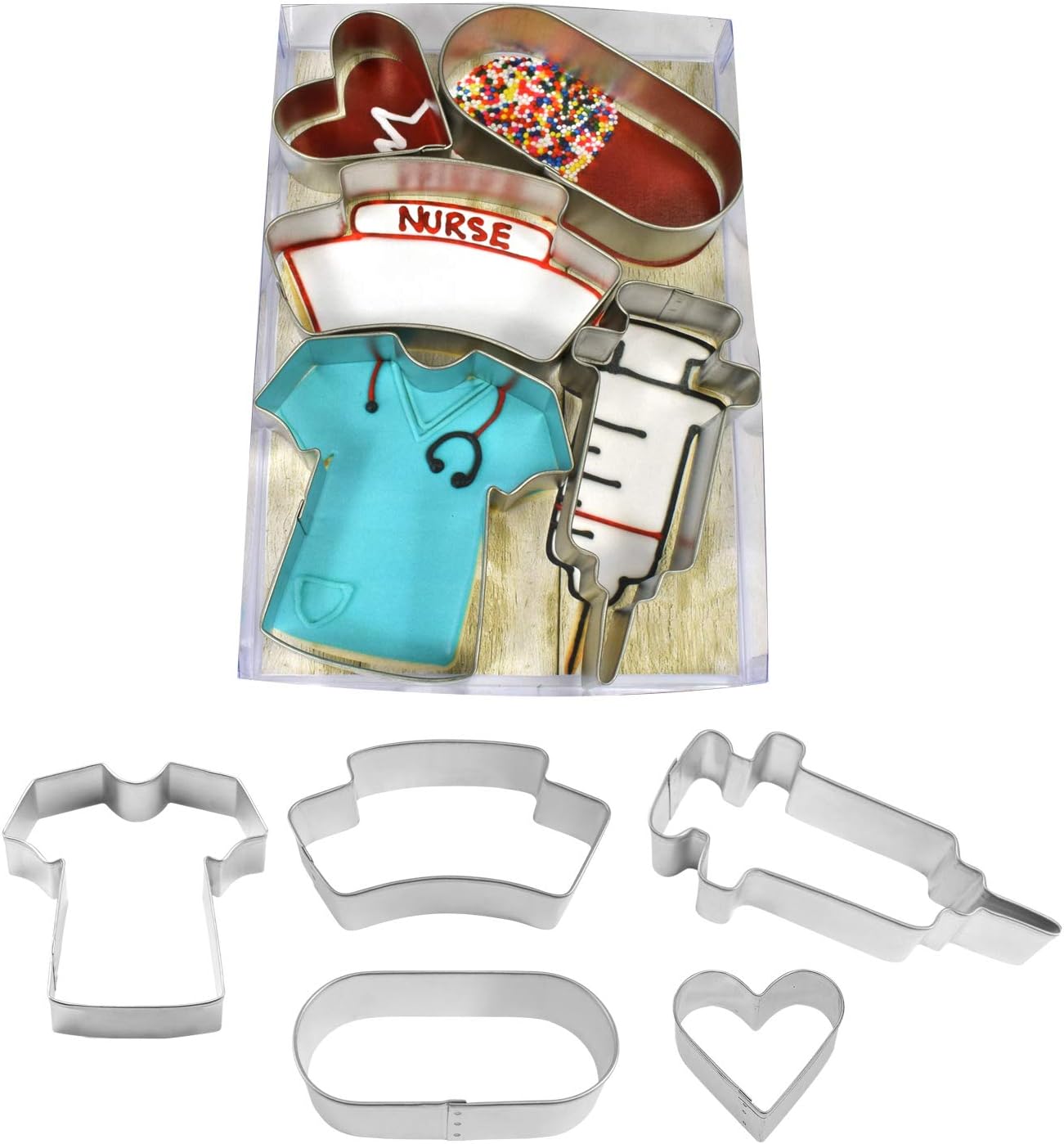 R&M International Nurse Cookie Cutter Set of 5 Amazon.ca Home & Kitchen