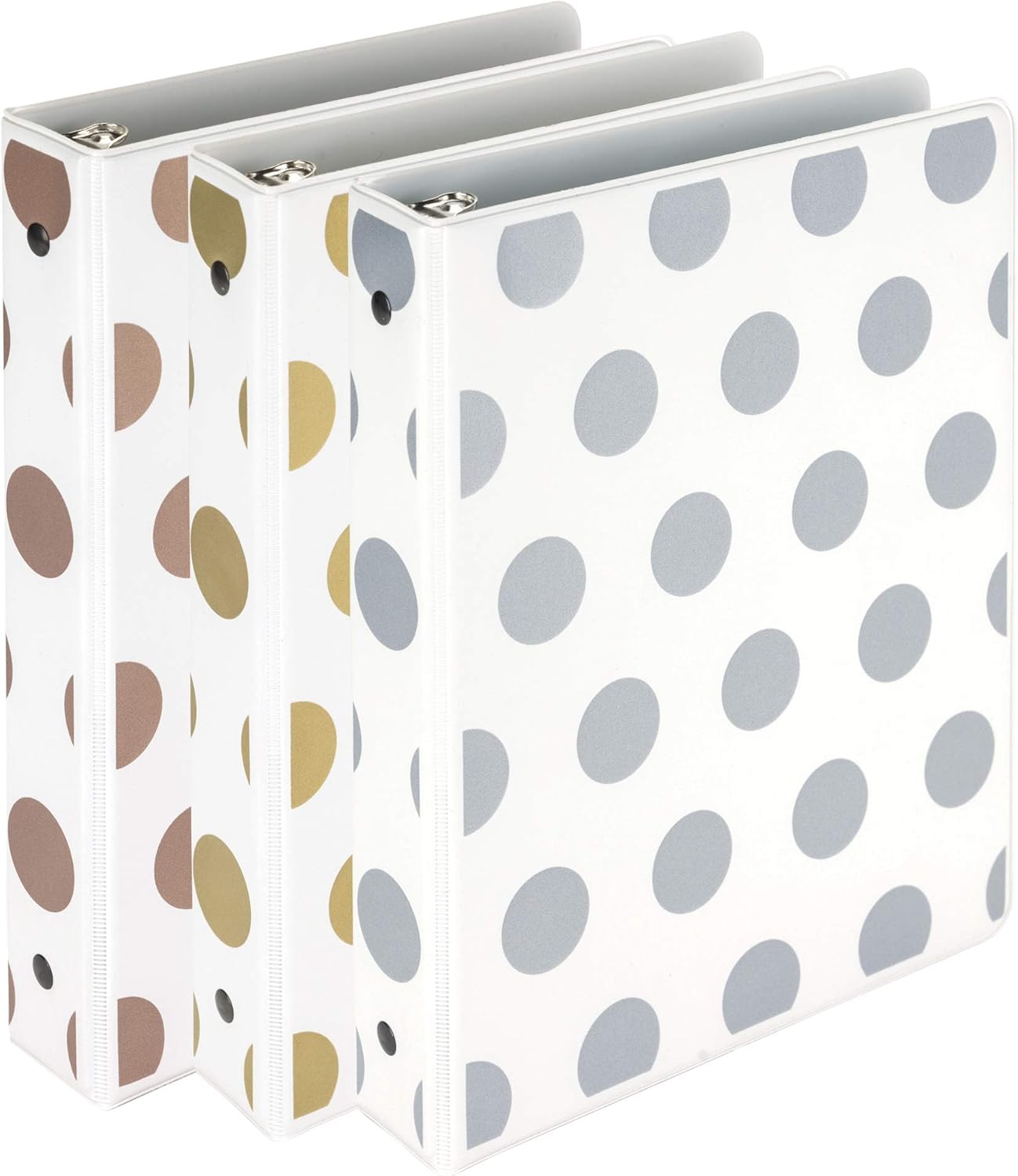 Samsill Fashion Mini 3 Ring Binders 1 Inch / 7.5" x 9.1" Fits 8.5" x 5.