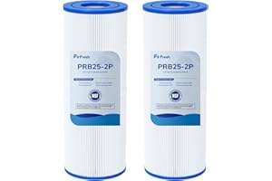 Fil-fresh 5×13 Drop-in Hot Tub Filter Replacement for Pleatco PRB25-IN, Spa Filters Replace Guardian 413-106, Unicel C-4326, Filbur FC-2375, FC-2370, 25 Sq. ft, 2-Pack