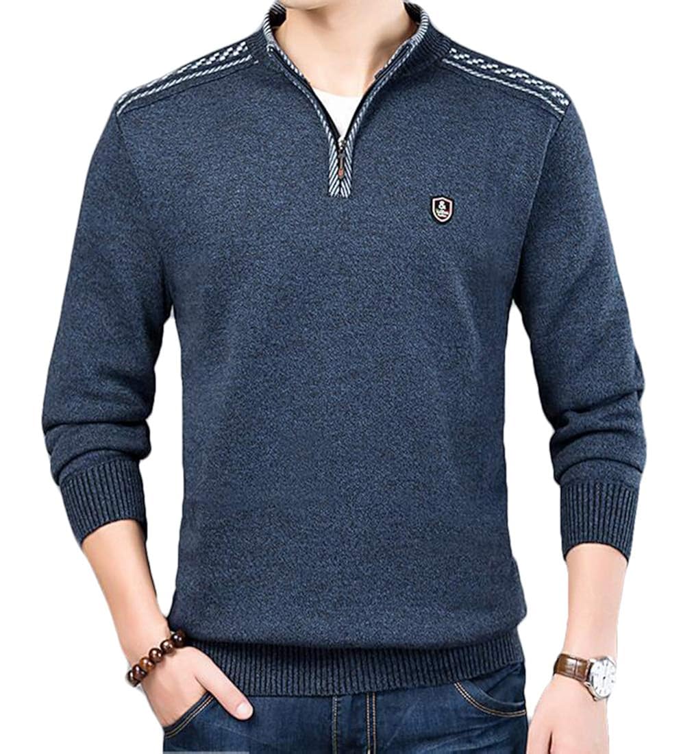 half sleeve sweater with zip