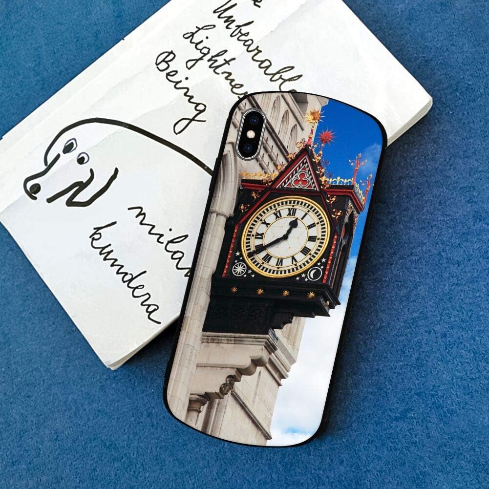 Shield Phone Case for iPhone X, iPhone 10, iPhone Xs, Ancient Antique Architecture Big Building City #2672 Bumper Shock Absorption Scratch Protective Cover 360 Protection