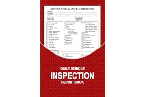 Driver Daily Vehicle Inspection Report Book: Detailed Vehicle Inspection Checklist Log Book for Truck Drivers, 200 Single Sid