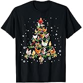 Chicken Christmas Tree Ornament Decor Xmas T-Shirt