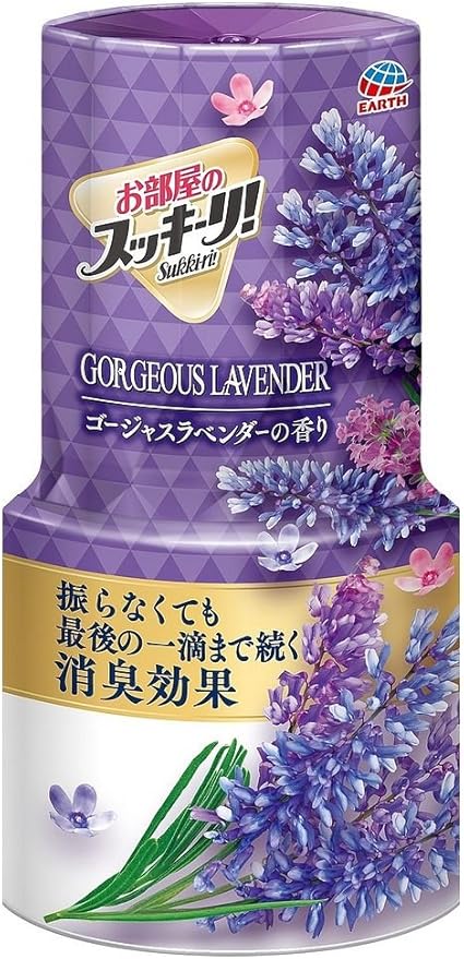 Amazon アース製薬 お部屋のスッキーリ Sukki Ri 消臭芳香剤 ゴージャスラベンダーの香り 400ml まとめ買い5個セット アース製薬 置き型