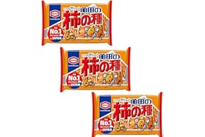 3 Packs Set of Kameda Kakinotane Rice Cracker with Peanuts 6 Packs: Total 200g (7.05oz) x 3 (Ninjapo Wrapping)