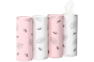 Car Tissue Holder with Facial Tissues - Cylinder Container Tissue Box for Car Cup Holder Office Essentials & Accessories Trav
