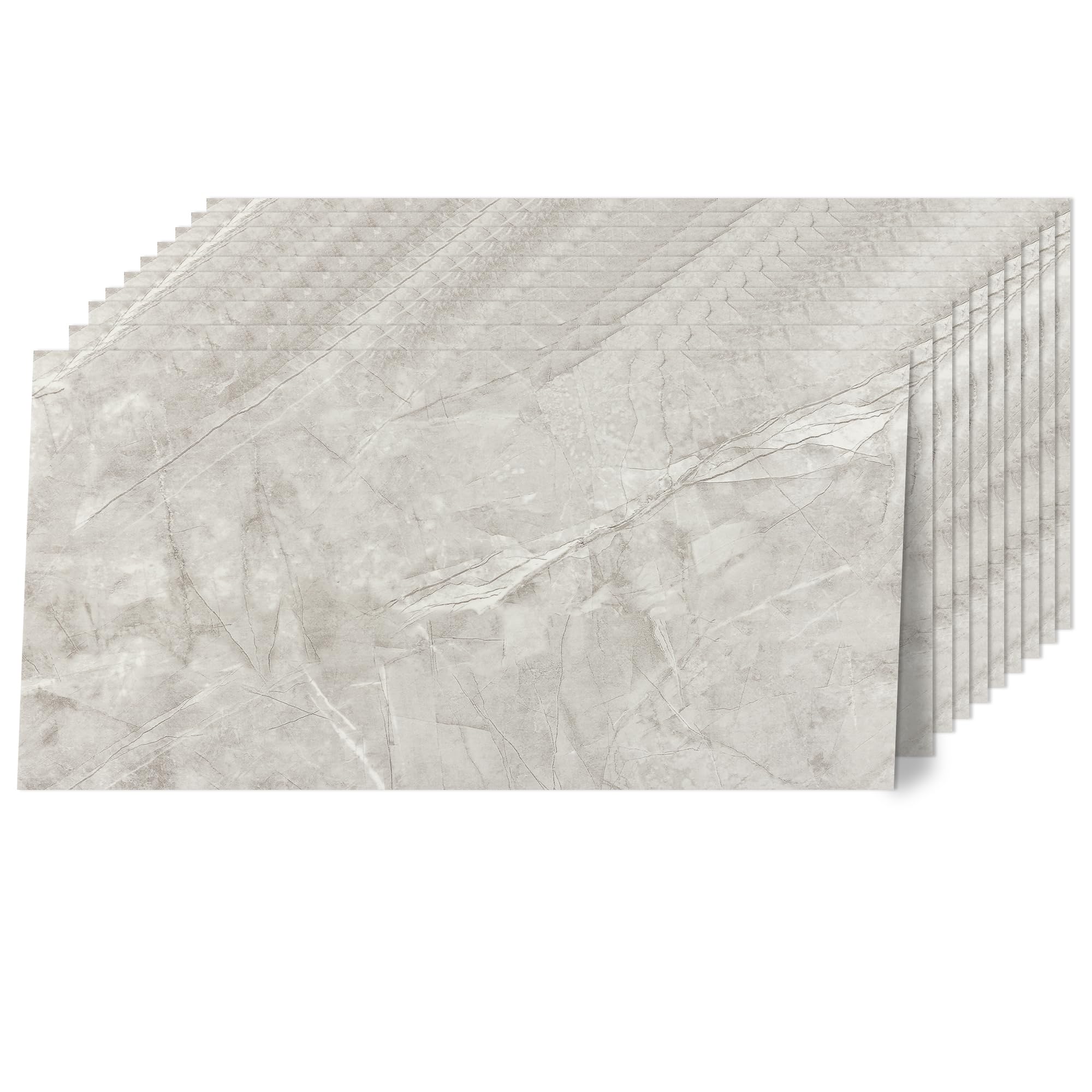 practicalWs 10pcs Marble Peel and Stick Tile for
